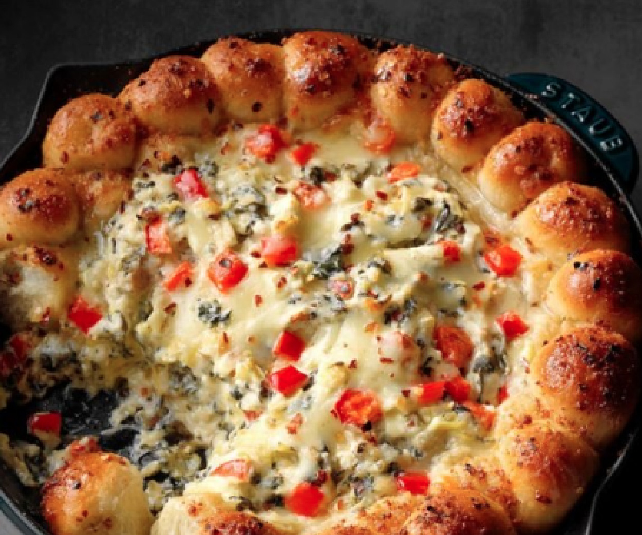 Read more about the article Three Cheese Artichoke, Mushroom & Spinach Dip