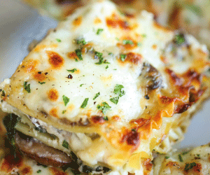 Read more about the article Creamy Spinach and Mushroom Lasagna