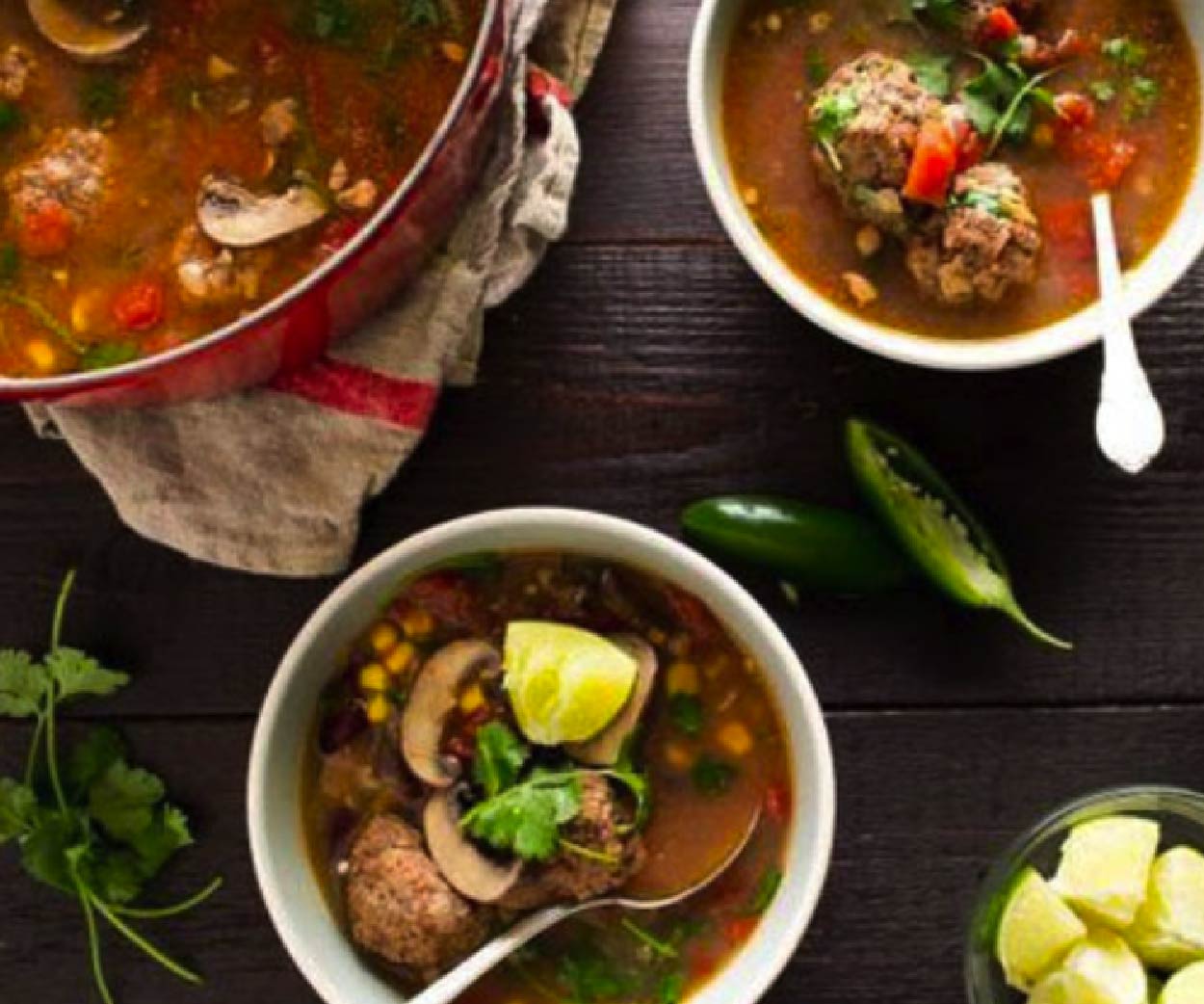 Read more about the article Mexican Mushroom Meatball Soup