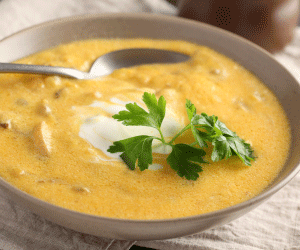 Read more about the article Pumpkin Mushroom Soup